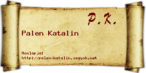 Palen Katalin névjegykártya