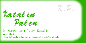 katalin palen business card
